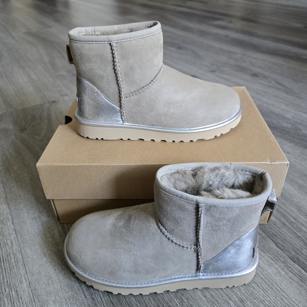 UGG Classic Mini Shine Suede Boot